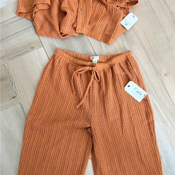 Billabong Largo Overshirt Cover Up  OUTFIT Set Toffee NWT Small/Medium - Picture 8 of 9